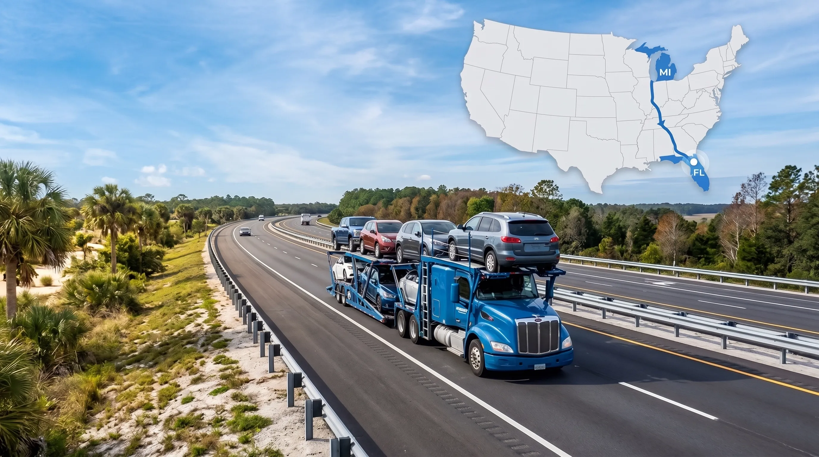 Florida to Michigan Car Shipping: 2026 Rates and Timeline blog post image