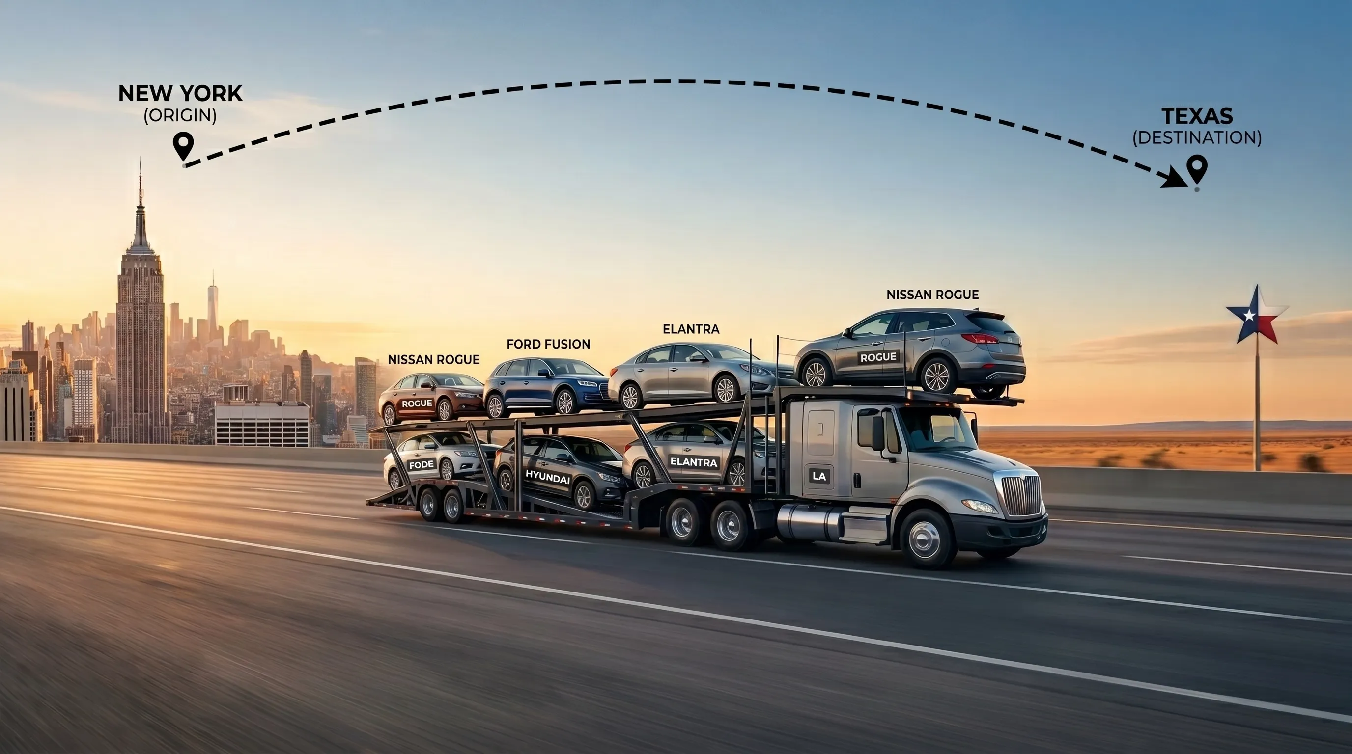 New York to Texas Car Shipping: What to Expect in 2026 blog post image