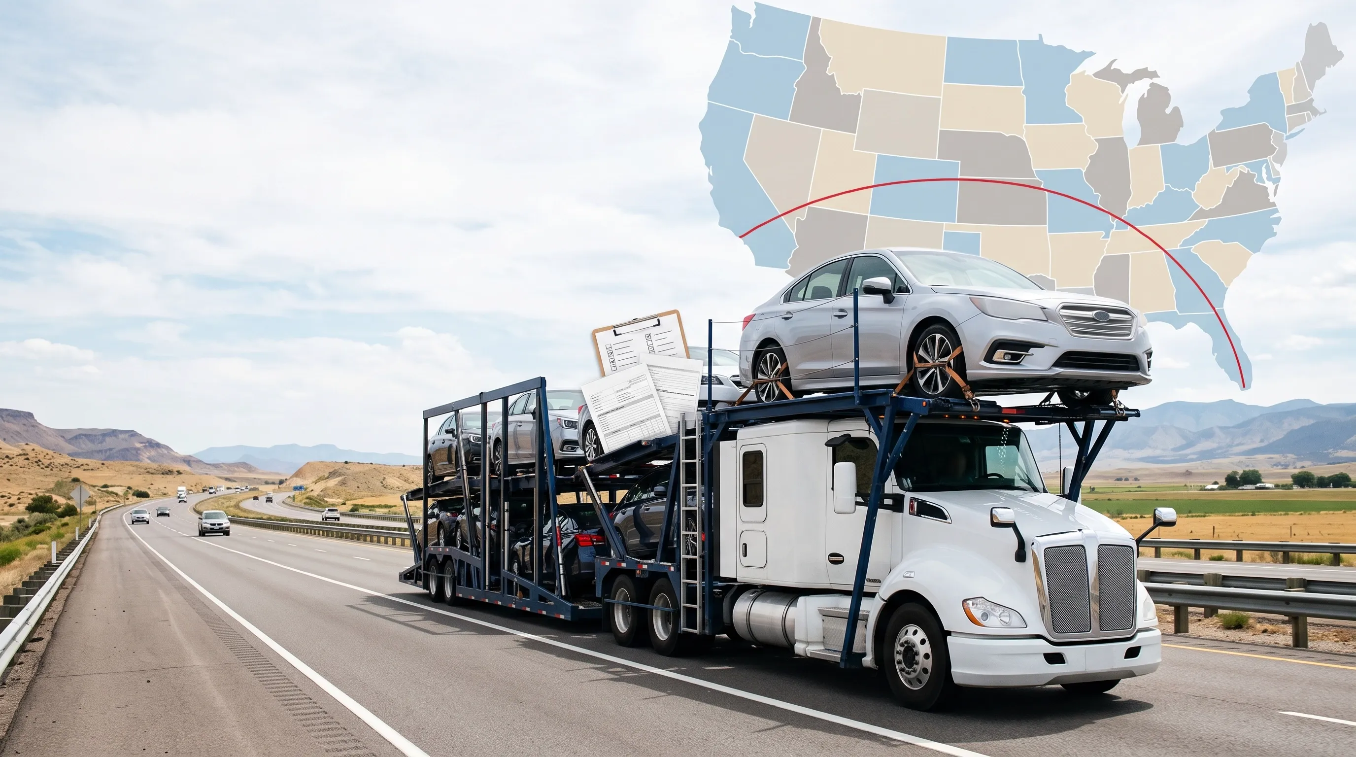 Car Shipping Across the United States blog post image