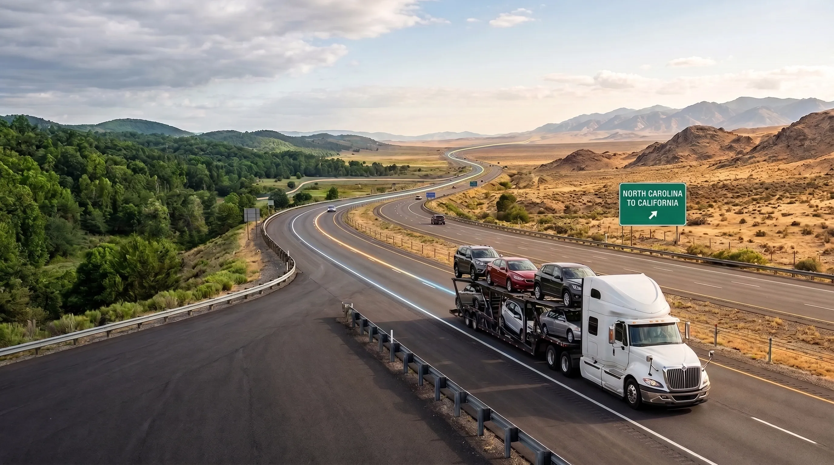North Carolina to California Car Shipping Trends for 2026 blog post image