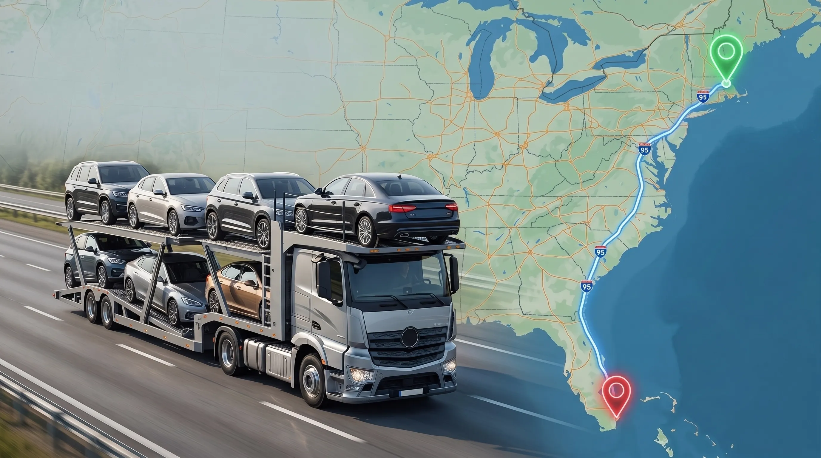 Massachusetts to Florida Car Shipping Rates and Timelines for 2026 blog post image